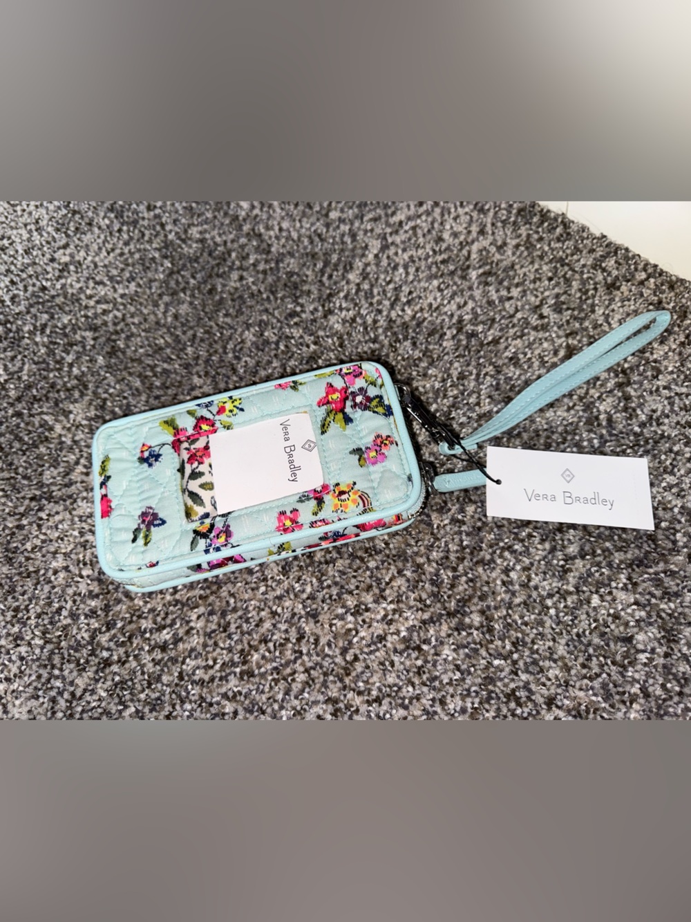 Vera Bradley blue floral wallet wristlet NWT - Picture 8 of 8
